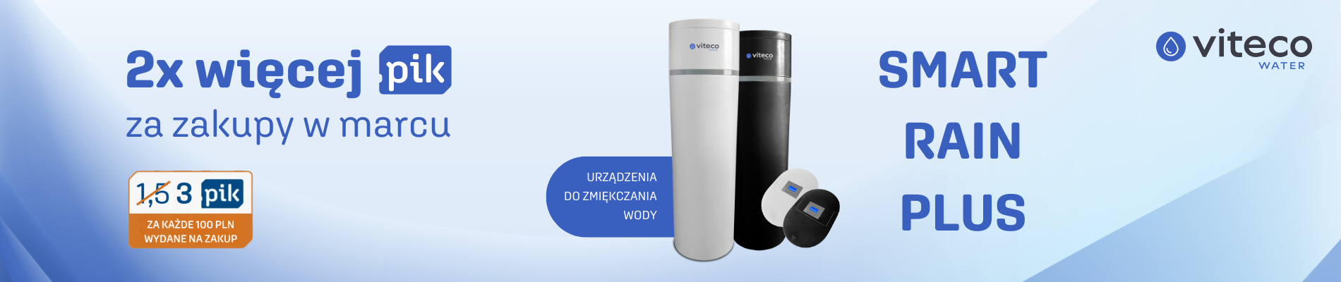 Promocja na urządzenia VITECO SMART RAIN/CARBON PLUS - baner