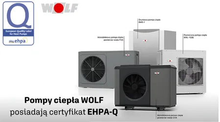 WOLF - Pompy ciepła otrzymały certyfikat EHPA-Q!