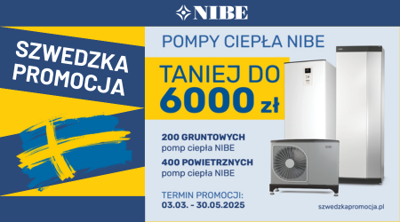 Oszczędzaj na pompach ciepła w Szwedzkiej Promocji NIBE!