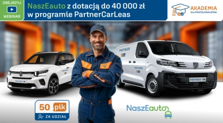 Webinar IK: NaszEauto z dotacją do 40 000 zł w programie PartnerCarLeas