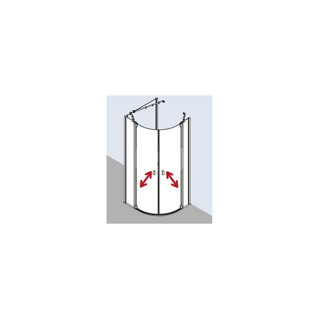 Kermi Kab. ćwierć. Raya P50 1200x 2000 1170-1200 SIMG ESG Clean