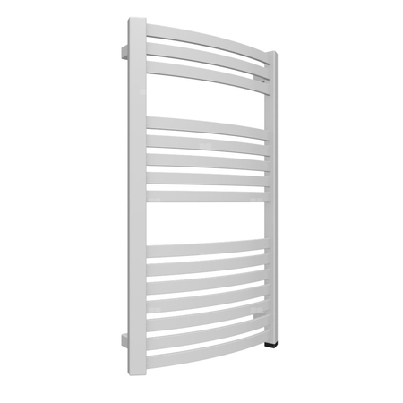 Grzejnik elektryczny TERMA DEXTER ONE 500 x 860 mm, kolor srebrny mat, moc 400 W, podłączenie E8, kabel spiralny z wtyczką 2,5m srebrzysty