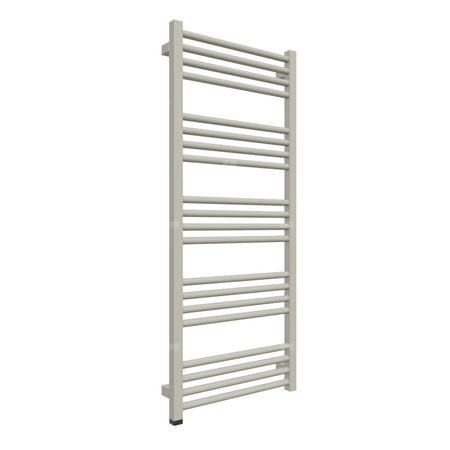 Grzejnik elektryczny TERMA FIONA ONE 480 x 1140 mm, kolor szary jedwabisty RAL7044, moc 400 W, podłączenie E8, kabel prosty bez wtyczki 1,5m srebrzysty