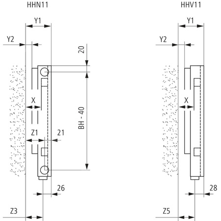 Grzejnik płytowy typ 11 KERMI V-HHV QN2098(R), z osłoną wym. 280 x 3400 mm, kolor biały, moc 2098 W