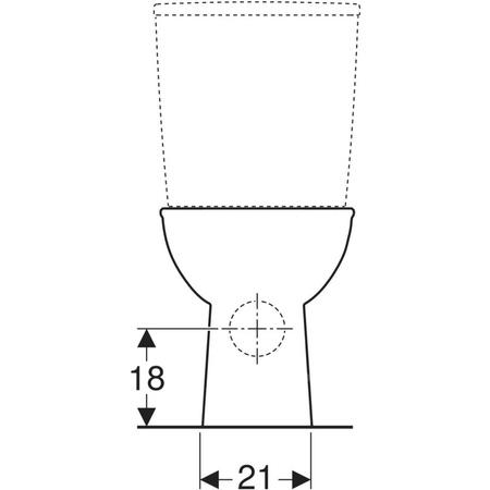 REKORD Miska ustępowa kompaktowa, odpływ poziomy, Rimfree (element zestawu - miska bez spłuczki)