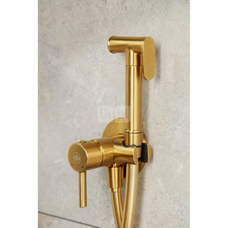 MOZA bateria bidetowa podtynkowa, złoty szczotkowany pvd