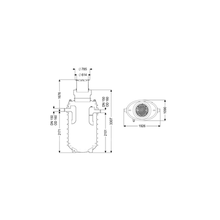 Separator tłuszczu EasyClean ground GW Direct-R NS10 170B