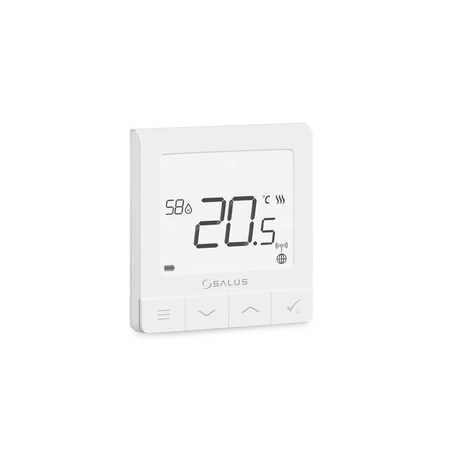 Regulator temperatury SALUS SQ610RF bezprzewodowy Zigbee z wyświetlaczem, montaż natynkowy