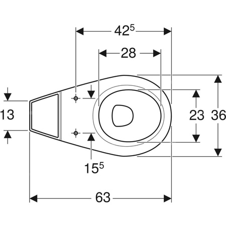 Stojąca miska WC Koło Idol do spłuczki nasadzanej, lejowa, wylot pionowy