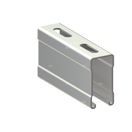 Szyna montażowa NICZUK OGSZMI, gr. 2.5 mm, dł. 2000 mm, stal nierdzewna (ocynk ogniowy)