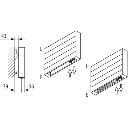 Grzejnik płytowy typ 22 KERMI HHN, z osłonami wym. 840 x 2600 mm, kolor biały, moc 4685 W