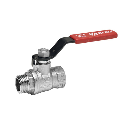 Zawór kulowy ARCO TURIA 1/4'' GW x GZ, uchwyt: dźwignia