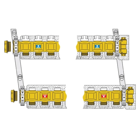 Zespół rozdzielaczy 1 1/4" x 9 3/4" GZ