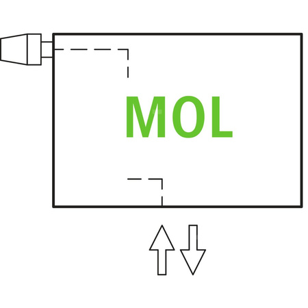 Grzejnik płytowy typ 11 KERMI V-HHV QN1805(R), z osłoną wym. 140 x 4800 mm, kolor biały, moc 1805 W
