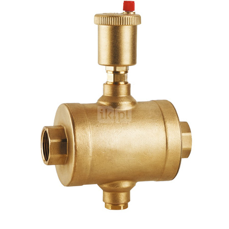 Separator powietrza i osadów HERZ z odpowietrznikiem, 10 bar / 110'C, 3/4"