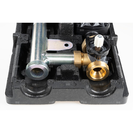 Grupa pompowa AFRISO PrimoTherm K 180-2 DN 25 AP 3-WM-R GZ x GW 1 1/2'' x 1'', z zaworem mieszającym, z izolacją, z pompą obiegową AFRISO APH 361 25-7/180 mm