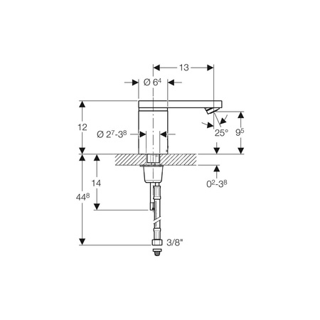 Pierścień ozdobny Geberit do baterii umywalkowych typy 86 i 186
