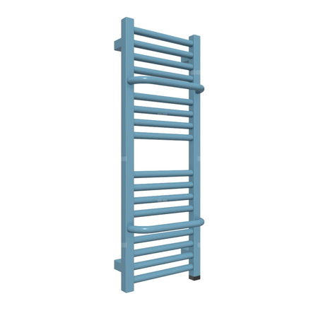 Grzejnik elektryczny TERMA LIMA ONE 300 x 820 mm, kolor niebieski pastelowy RAL5024, moc 300 W, podłączenie E1, kabel prosty z wtyczką 1,5m srebrzysty