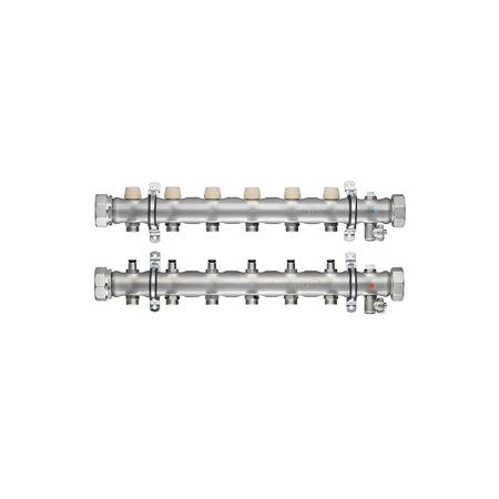 Kermi x-net rozdzielacz IFH FI-15 do 15 obwodów, długość 1350 mm