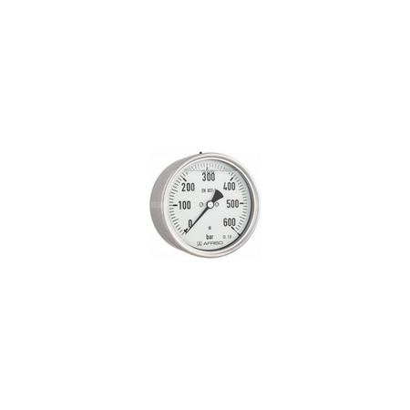 Manometr z rurką Bourdona AFRISO RF glicerynowy 0/4 bar G1/2B radialne fi 80 mm, kl. 1.6%