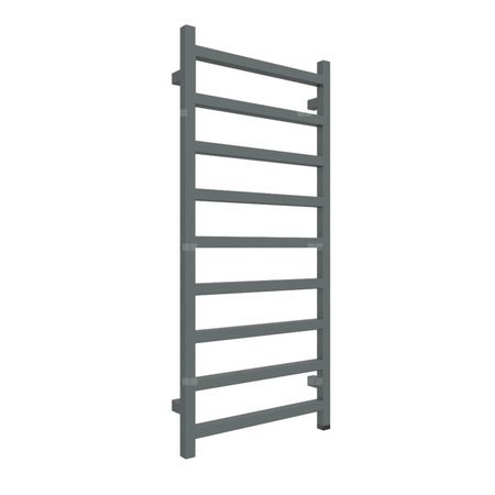 Grzejnik elektryczny TERMA SIMPLE ONE 500 x 1080 mm, kolor metaliczny szary, moc 400 W, podłączenie E1, kabel spiralny z wtyczką 2,5m czarny