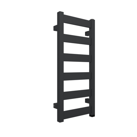 Grzejnik TERMA VIVO ONE 670/300 \ Metallic Black, podł. S8, 200W, kabel prosty bez wtyczki [1,5m cza