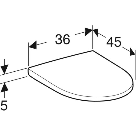 Deska sedesowa Geberit iCon EasyMount: Wolne opadanie=Tak, Zawiasy wypinane=Blokowane, Mocowanie=Od góry, Biały / Błyszczący