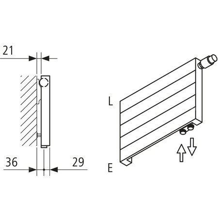 Grzejnik płytowy typ 10 KERMI V-HHV wym. 1400 x 3800 mm, kolor biały, moc 5130 W