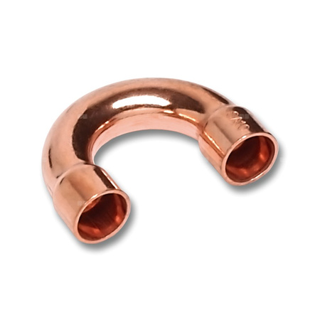 Łuk 180' SANHA 5060, miedź, 10 mm (lut wewnętrzny x lut wewnętrzny)