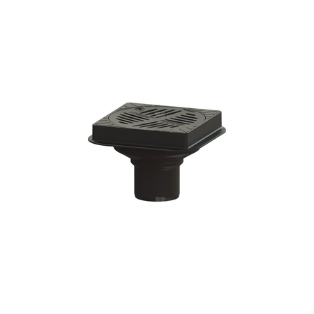 Nasadka z Ecoguss, kwadratowa, DN100