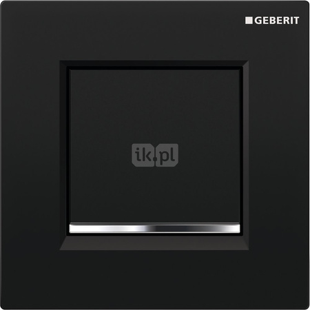 Pneumatyczny zawór spłukujący Geberit do pisuaru, ręczny, Typ 30, czarny-chrom bł.-czarny