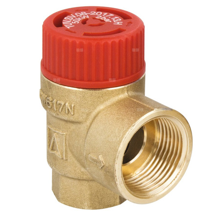 Zawór przelewowy AFRISO MS mosiądz 3 bar GW 3/4'' x 1''