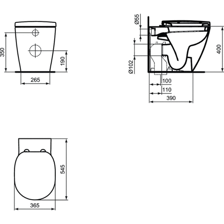 Miska WC stojąca IDEAL STANDARD CONNECT