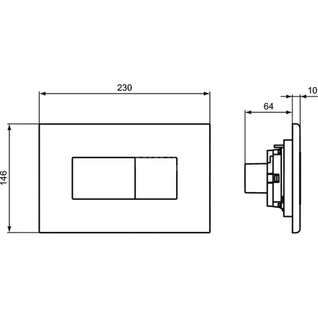 SOLEA PRZYCISK BIAŁY LOGO IS