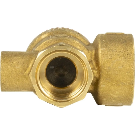 Zawór przelewowy AFRISO MS z wyjściem na manometr mosiądz 3 bar GW 1/2'' x 3/4''