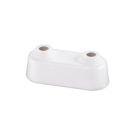 ROZETA PODWOJNA WYSOKA 35 - biala