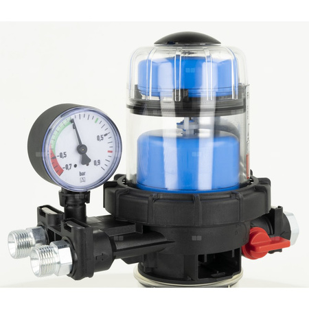 Filtr olejowy AFRISO FloCo-Top-2CM MS-5 zintegrowany z odpowietrznikiem fi 3/8'' x 3/8'' GW x GZ, z wkładem opticlean, maks. przepływ 100 l/h