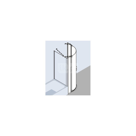 Kermi Kab. ćwierć. Raya P50 0800x 2000 770-800 SIMG ESG Clean