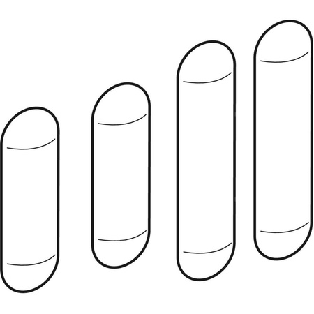 Zestaw odbojników Geberit do deski bidetowej (4 szt.)
