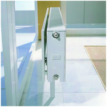 Grzejnik płytowy Kermi® Plan-V typ 22 705x102x905 biały, 10 bar, zaworowy lewy, z osłonami