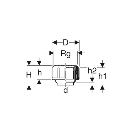 Zaślepka PE (hdpe) GEBERIT fi 40 mm