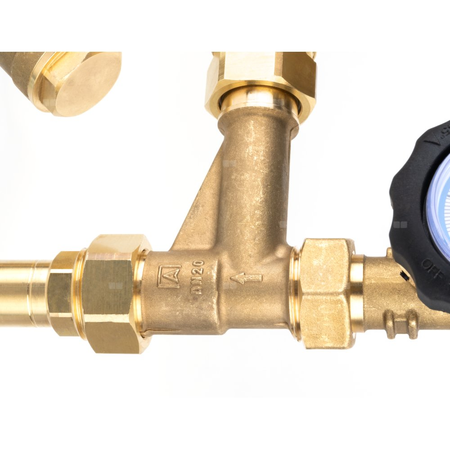 Grupa pompowa AFRISO BPS 996 AP nakrętka x GW 1'' x 3/4'', z zaworem mieszającym, z pompą obiegową AFRISO APH 160 15-7/130 mm