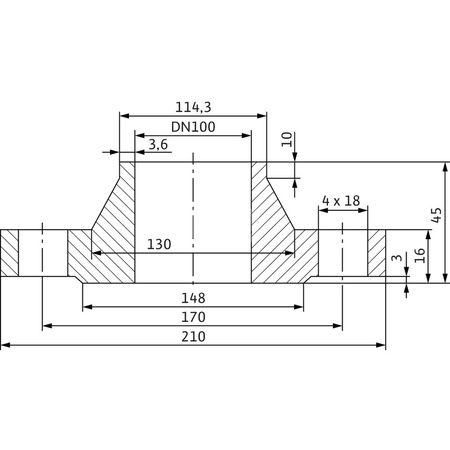 Akcesorium do pomp WILO - Zestaw przeciwkołnierzy DN 100, PN 6
