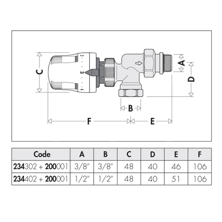 DYNAMICAL  - Dynamiczny termostatyczny zawór grzejnikowy przystosowany do montażu głowic termostatycznych lub siłowników elektro