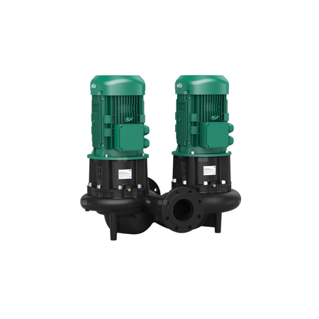 Pompa obiegowa WILO CronoTwin-DL 50/140-3/2-IE3 typu in-line z silnikiem znormalizowanym 50 Hz, moc silnika 3kW 6.15 A 2900 obr/min, wlot Kołnierz DN 50