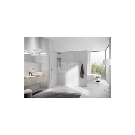Kermi Walk-In XC WIO 1200x 2000 BV: 1180-1190 srebro wysoki połysk, szkło ESG przezroczyste z Clean