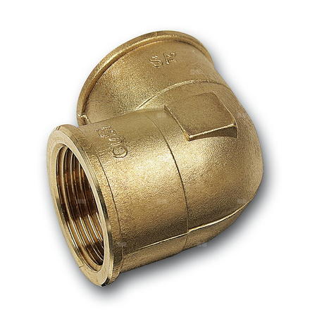 Kolano 90' SANHA PURAFIT, brąz, 1 1/2'' (GW)