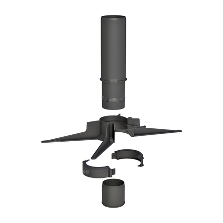 Rura końcowa fi100mm z zawiesiem