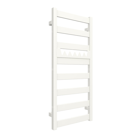 Grzejnik elektryczny TERMA VIVO 400 x 910 mm, kolor biały soft RAL9016, moc 300 W, podłączenie E8, kabel prosty bez wtyczki z maskownicą