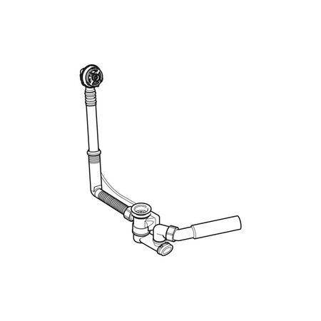 Króciec odpływowy syfonu wannowego